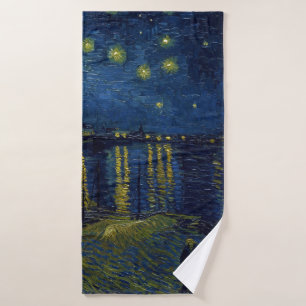 Starry Night, Vincent van Gogh Bath Towel