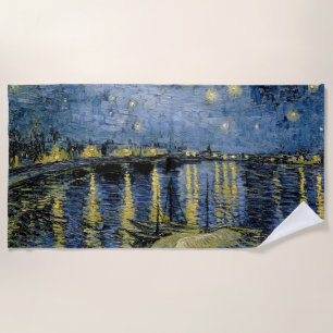 Starry Night Vincent van Gogh Beach Towel