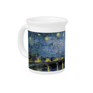  Starry Night  Vincent  van Gogh     Beverage Pitcher