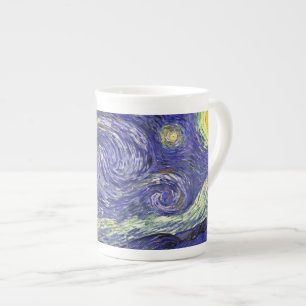 Starry Night, Vincent Van Gogh. Bone China Mug