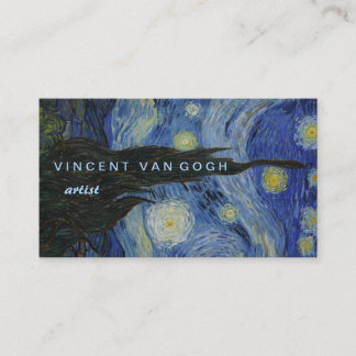Starry Night Vincent van Gogh Business Card
