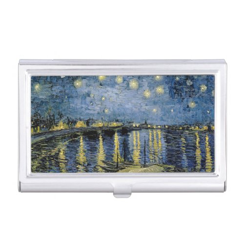  Starry Night  Vincent  van Gogh     Business Card Case