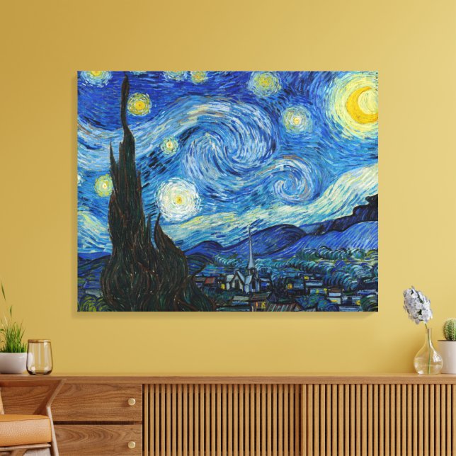 Starry Night | Vincent van Gogh Canvas Print (Insitu(LivingRoom))