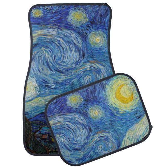Starry Night, Vincent van Gogh Car Floor Mat (Set)