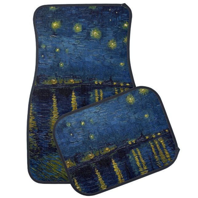 Starry Night, Vincent van Gogh Car Floor Mat (Set)