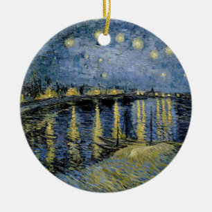 Starry Night Vincent van Gogh Ceramic Ornament