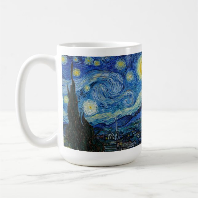 Starry Night | Vincent van Gogh Coffee Mug (Left)
