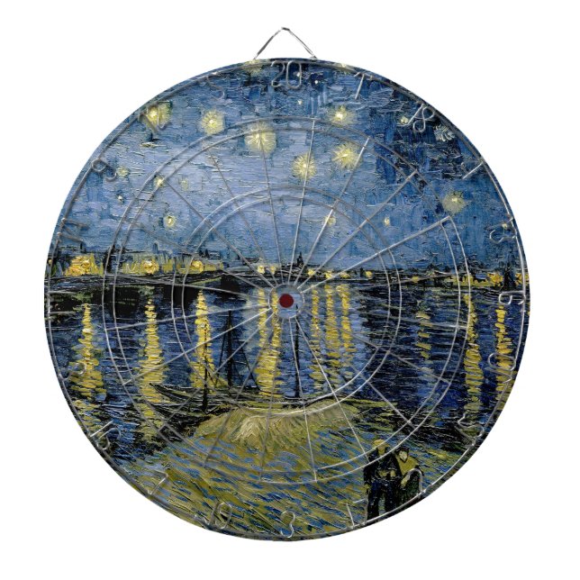  Starry Night  Vincent  van Gogh    Dart Board (Front)