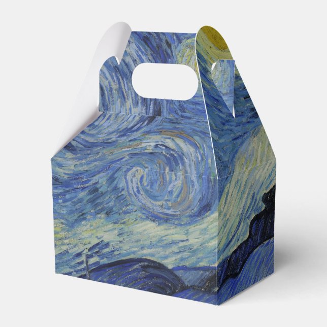 Starry Night Vincent van Gogh Favor Boxes (Front Side)