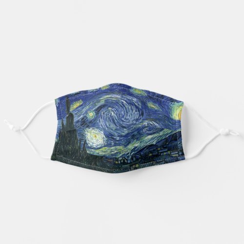 Starry Night Vincent van Gogh Fine Art Painting Adult Cloth Face Mask