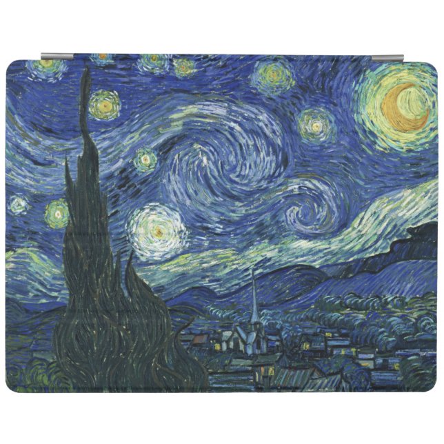 Starry Night Vincent van Gogh Fine Art Painting iPad Smart Cover (Horizontal)