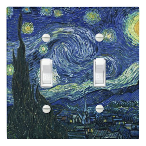 Starry Night Vincent van Gogh Fine Art Painting Light Switch Cover