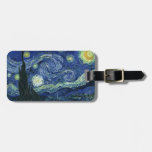 Starry Night Vincent Van Gogh Fine Art Painting Luggage Tag at Zazzle