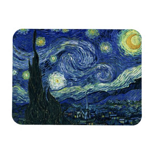 Starry Night Vincent van Gogh Fine Art Painting Magnet
