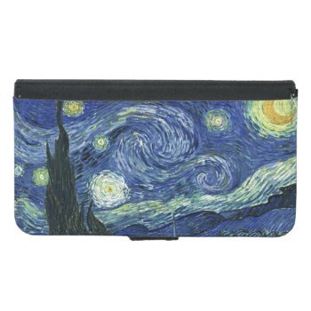 Starry Night Vincent Van Gogh Fine Art Painting Wallet Phone Case For Samsung Galaxy S5 by Then_Is_Now at Zazzle