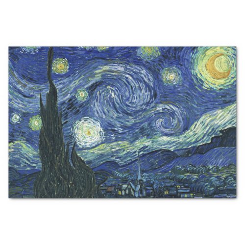 Starry Night Vincent van Gogh Fine Art Painting Tissue Paper