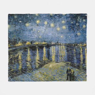 Starry Night Vincent van Gogh Fleece Blanket
