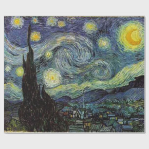 Starry Night, Vincent van Gogh gift Wrapping Paper