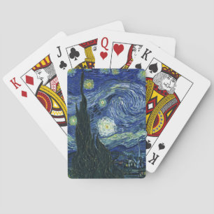 Starry Night Vincent van Gogh Impressionist Art Poker Cards