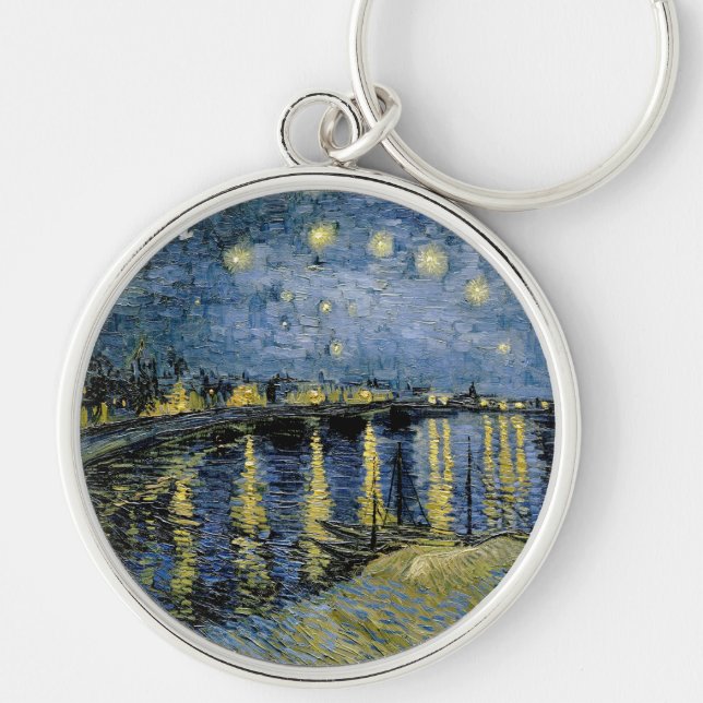  Starry Night  Vincent  van Gogh     Keychain (Front)