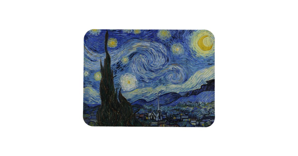 Starry Night Vincent van Gogh Magnet | Zazzle