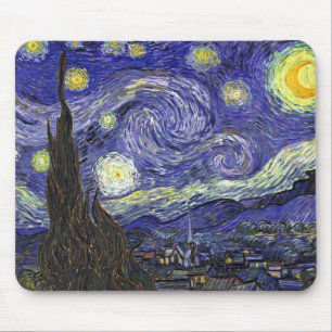 Starry Night, Vincent Van Gogh. Mouse Pad