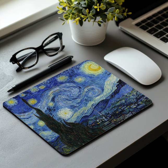 Starry Night | Vincent van Gogh Mouse Pad (Creator Uploaded)