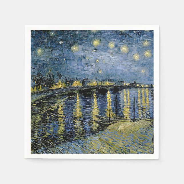  Starry Night  Vincent  van Gogh     Napkins (Front)