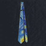 Starry Night, Vincent van Gogh Neck Tie<br><div class="desc">Vincent Willem van Gogh (30 March 1853 – 29 July 1890) was a Dutch post-impressionist painter who is among the most famous and influential figures in the history of Western art. In just over a decade, he created about 2, 100 artworks, including around 860 oil paintings, most of which date...</div>