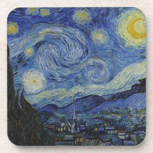 Starry Night Vincent van Gogh Painting Drink Coaster