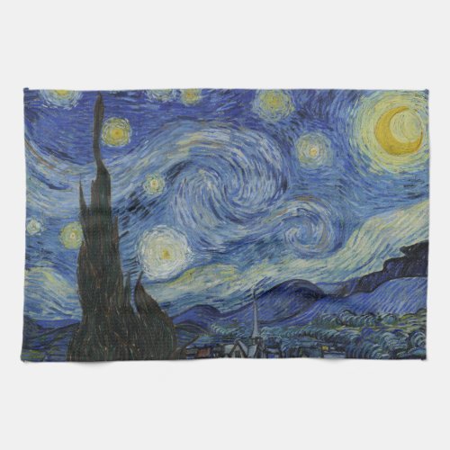 Starry Night Vincent van Gogh Painting Kitchen Towel
