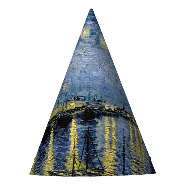  Starry Night  Vincent  van Gogh    Party Hat (Front)