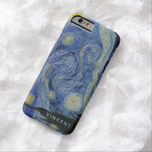 Starry Night Vincent van Gogh Personalized Barely There iPhone 6 Case