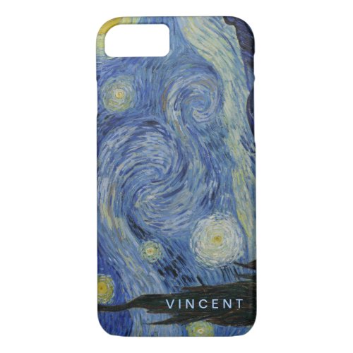 Starry Night Vincent van Gogh Personalized iPhone 87 Case