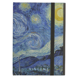 Starry Night Vincent van Gogh Personalized iPad Air Cover