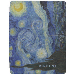 Starry Night Vincent van Gogh Personalized iPad Smart Cover