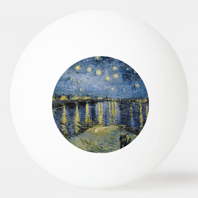  Starry Night  Vincent  van Gogh    Ping Pong Ball (Front)