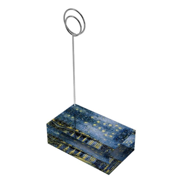  Starry Night  Vincent  van Gogh     Place Card Holder (Corner)