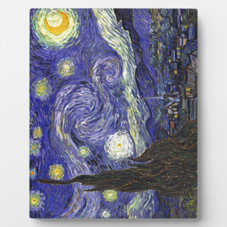 Starry Night, Vincent Van Gogh. Plaque
