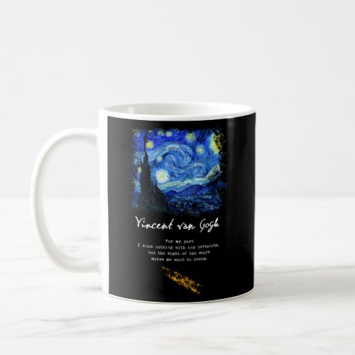 Starry Night Vincent Van Gogh Poem Quote Coffee Mug