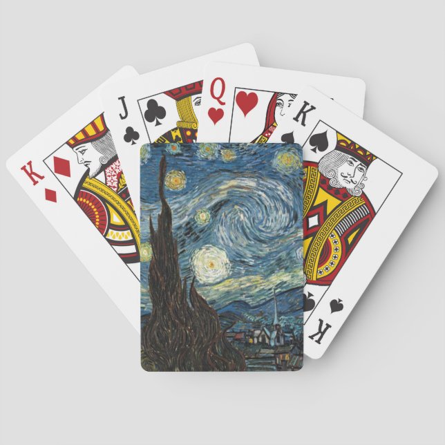 Starry Night, Vincent Van Gogh Poker Cards (Back)