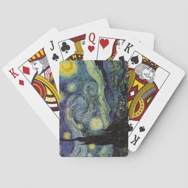 Starry Night, Vincent Van Gogh Poker Cards (Back)