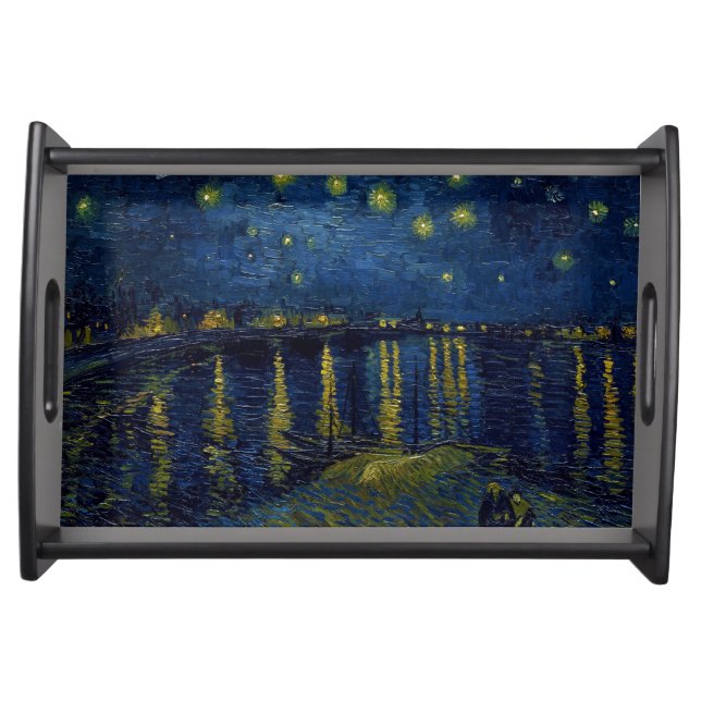 Starry Night, Vincent van Gogh Serving Tray (Front)