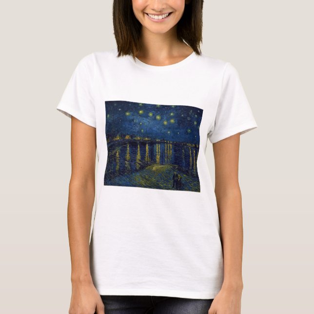 Starry Night, Vincent van Gogh T-Shirt (Front)