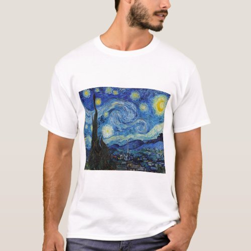 Starry Night Vincent van Gogh T_Shirt