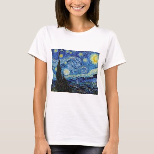 Starry Night Vincent van Gogh T_Shirt