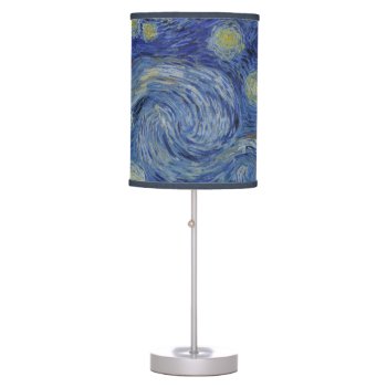 Starry Night Vincent Van Gogh Table Lamp by LaborAndLeisure at Zazzle
