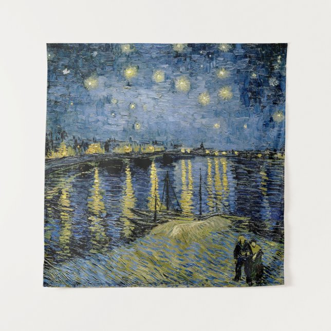  Starry Night  Vincent  van Gogh   Tapestry (Front)