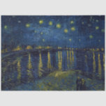 Starry Night, Vincent van Gogh Tissue Paper<br><div class="desc">Vincent Willem van Gogh (30 March 1853 – 29 July 1890) was a Dutch post-impressionist painter who is among the most famous and influential figures in the history of Western art. In just over a decade, he created about 2, 100 artworks, including around 860 oil paintings, most of which date...</div>