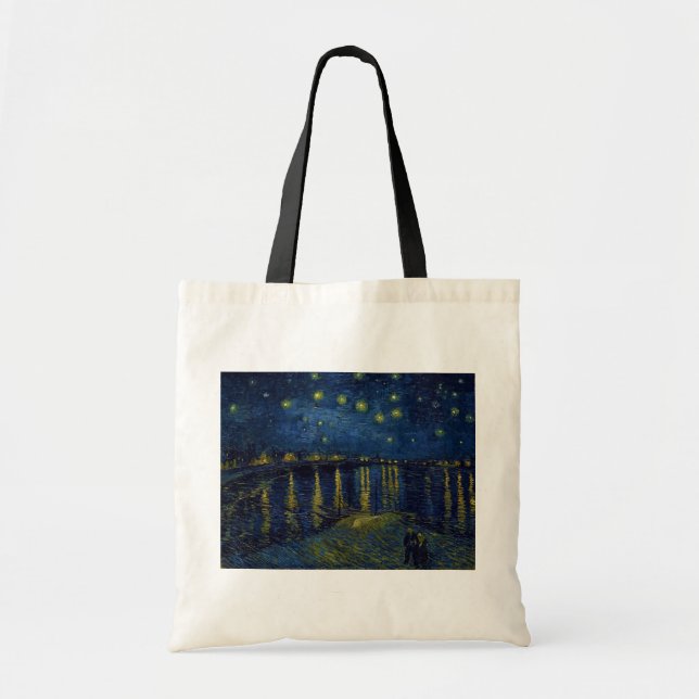 Starry Night, Vincent van Gogh Tote Bag (Front)
